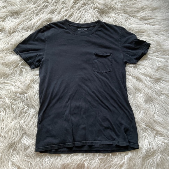 Everlane Black Cotton Pocket Tee - Picture 2 of 5